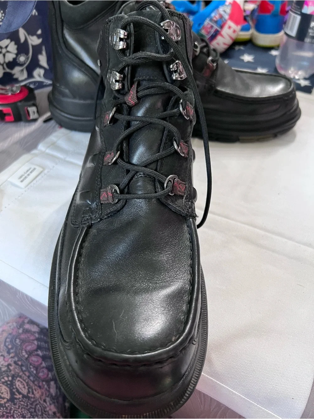 Clarks GORE-TEX Men’s 11 Black Leather Waterproof Hiking Walking Boots 26078910